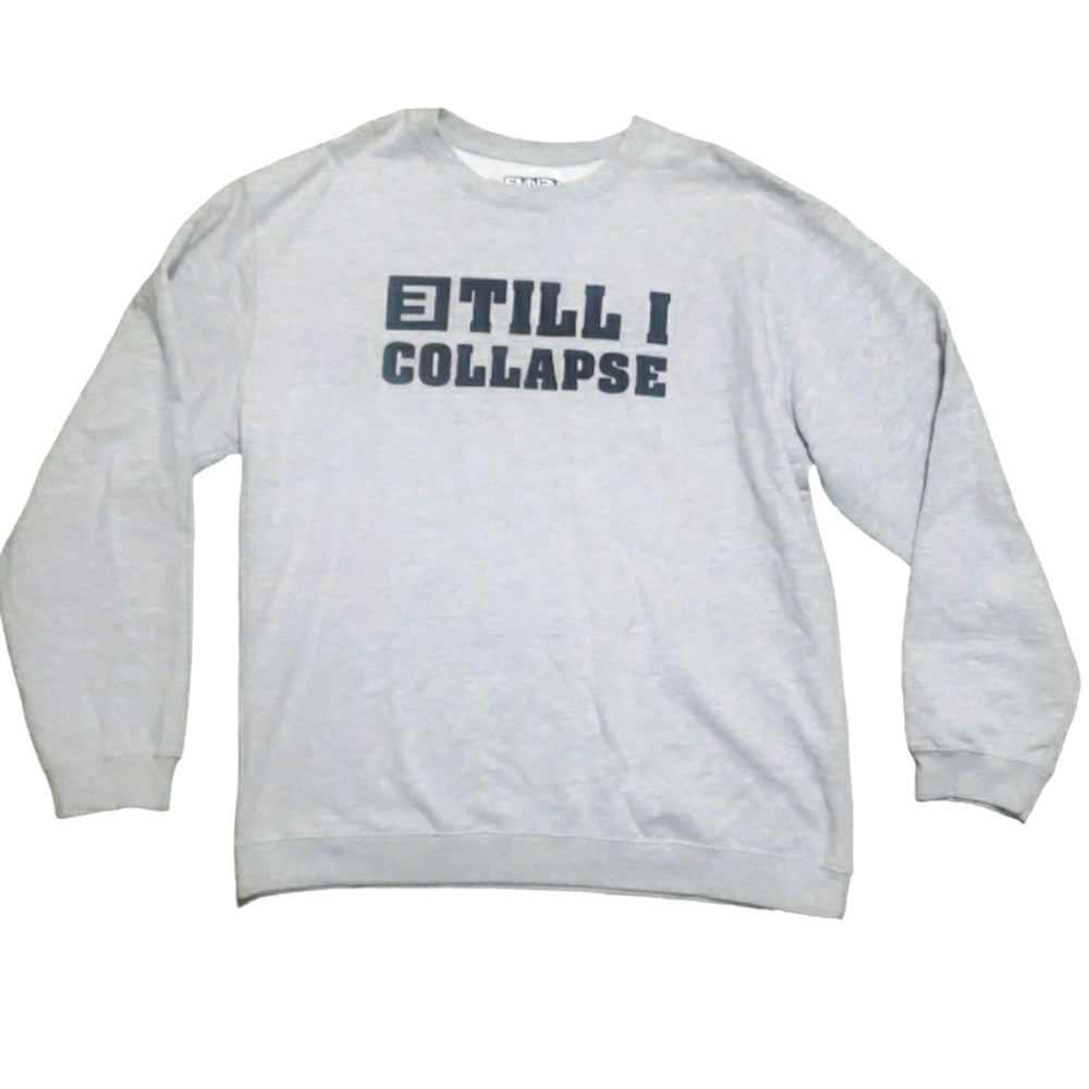 Eminem Till I Collapse Crewneck Gray Sweat Shirt Size XXXL